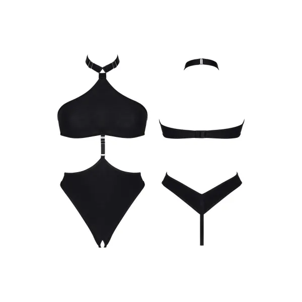 Schwarzer Body LXNita001 von Demoniq LadyX | Fesselliebe.de