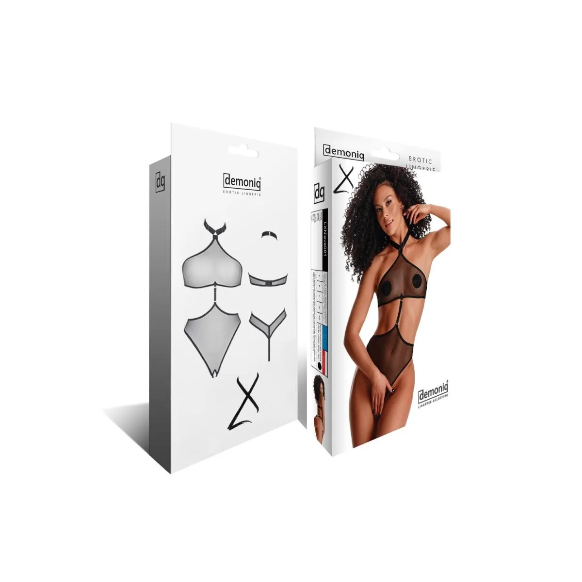 Schwarzer Body LXNieve001 von Demoniq LadyX | Fesselliebe.de
