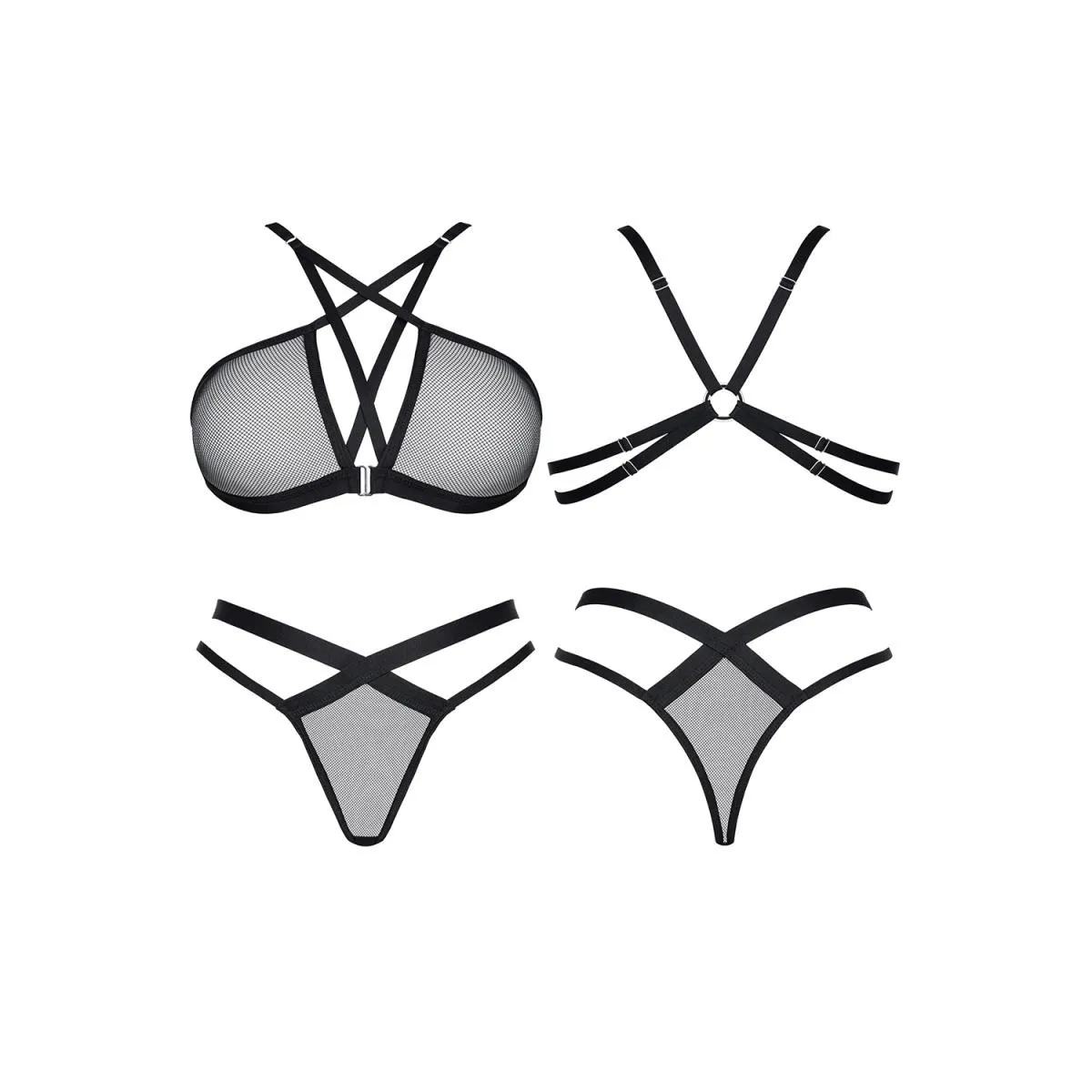 Schwarzes Set LXAina001 von Demoniq LadyX | Fesselliebe.de