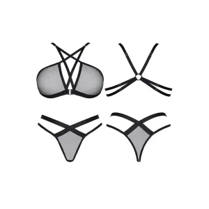 Schwarzes Set LXAina001 von Demoniq LadyX