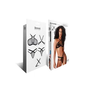 Schwarzes Set LXAina001 von Demoniq LadyX