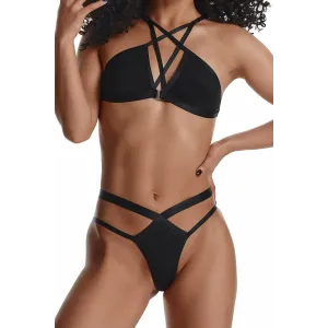 Schwarzes Set LXCasilda001 von Demoniq LadyX