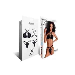 Schwarzes Set LXCasilda001 von Demoniq LadyX