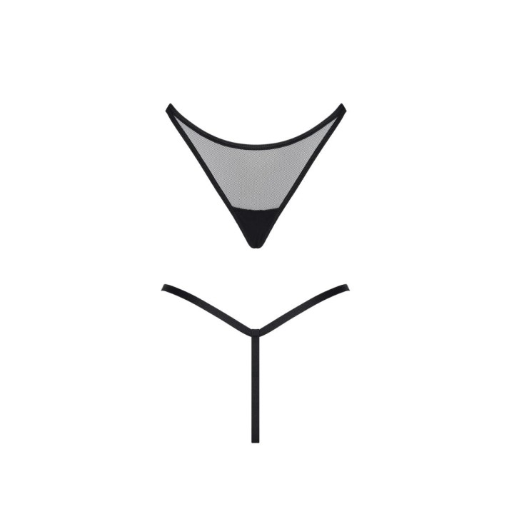 Schwarzer String Tanga LXChelo001 von Demoniq LadyX | Fesselliebe.de