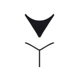 Schwarzer String Tanga LXCande001 von Demoniq LadyX | Fesselliebe.de