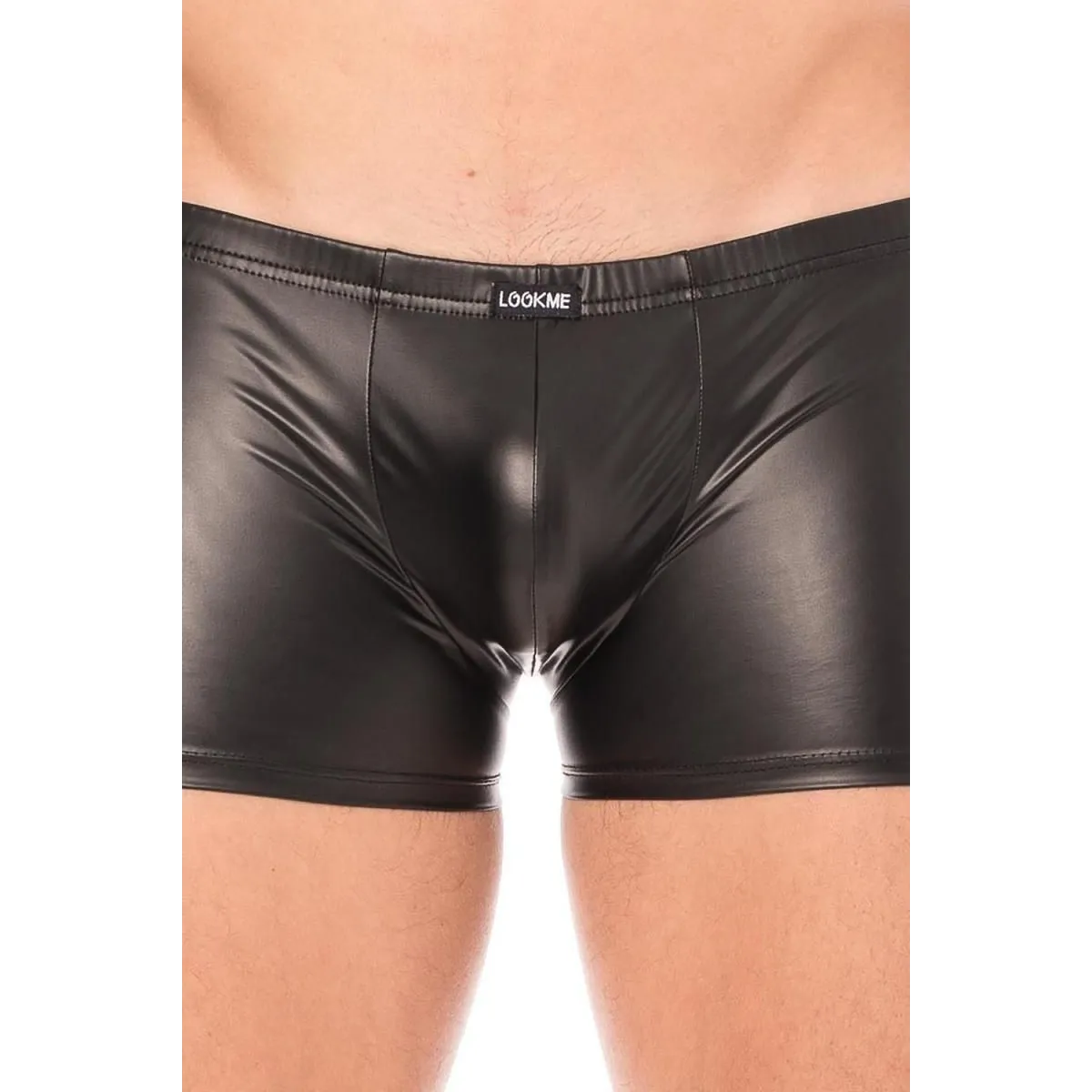 Schwarze Wetlook-Boxer 2008-67 von Look Me | Fesselliebe.de
