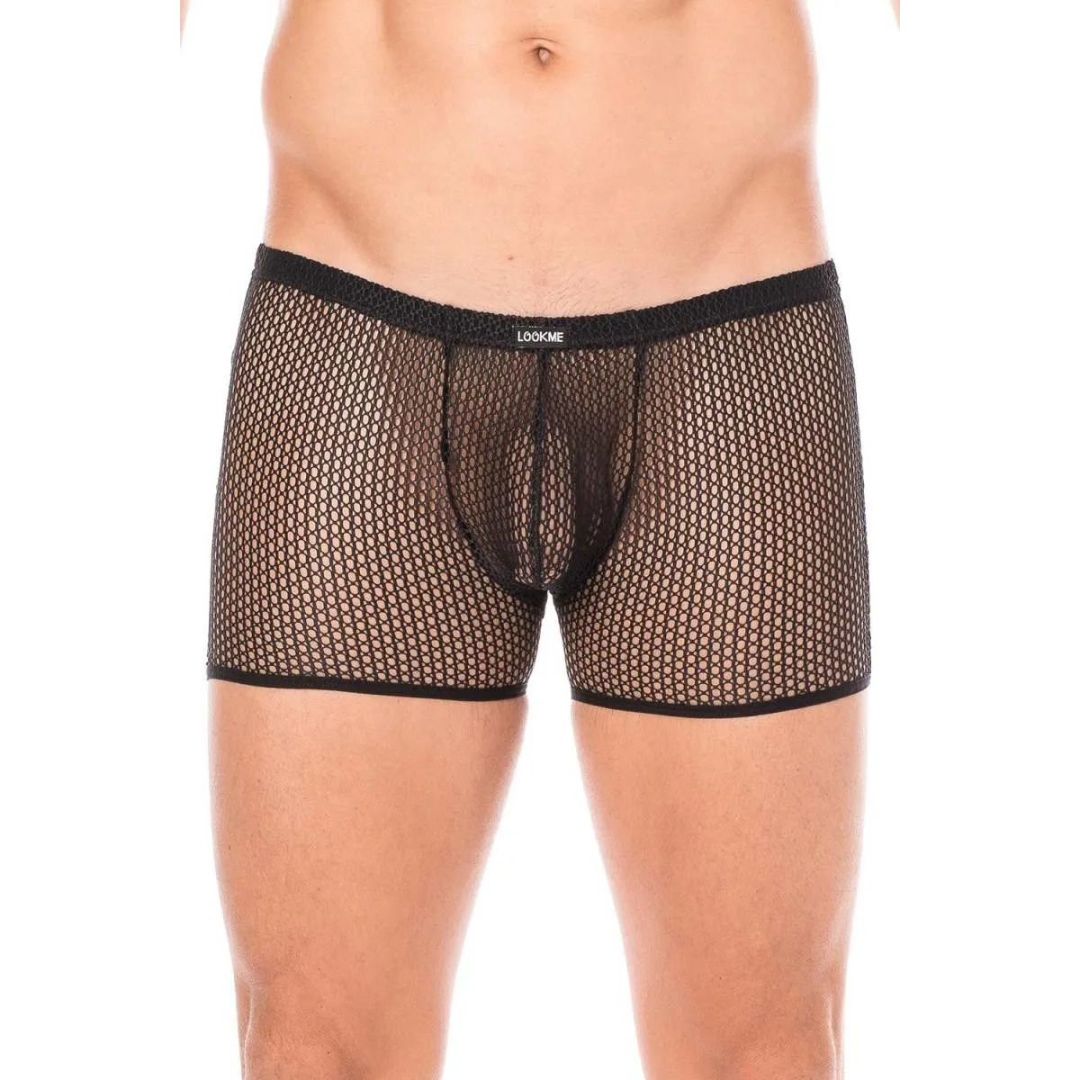 Schwarze Netz Boxer Short 2007-67 von Look Me | Fesselliebe.de
