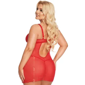 Rotes Chemise 1890 von Softline Plus Size Collection