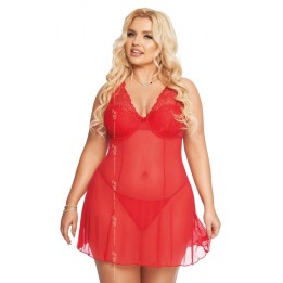 Rotes Chemise 1892 von Softline Pluse Size Collection | Fesselliebe.de