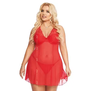 Rotes Chemise 1892 von Softline Pluse Size Collection | Fesselliebe.de