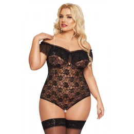 Schwarzer Body ouvert 1899 von Softline Plus Size Collection | Fesselliebe.de