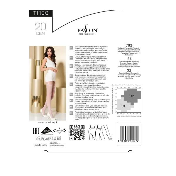 Strumpfhose TI108 schwarz von Passion | Fesselliebe.de