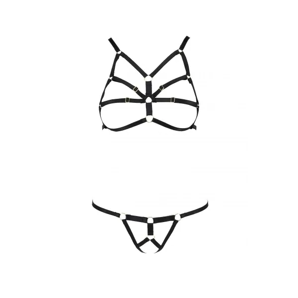 Schwarzes Set PA595873 von Passion Devil Collection | Fesselliebe.de