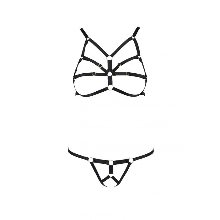 Schwarzes Set PA595873 von Passion Devil Collection | Fesselliebe.de