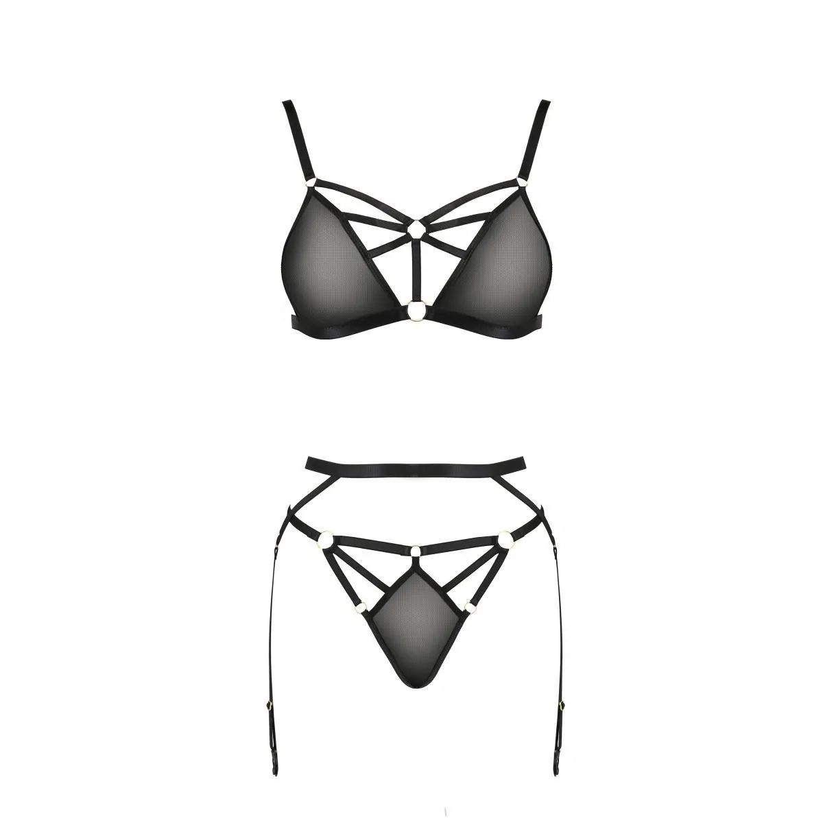 Schwarzes Set PA595882 von Passion Devil Collection | Fesselliebe.de