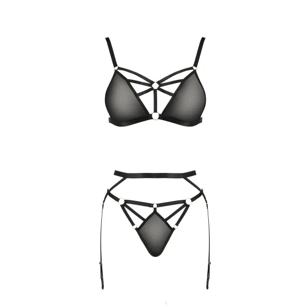 Schwarzes Set PA595882 von Passion Devil Collection | Fesselliebe.de