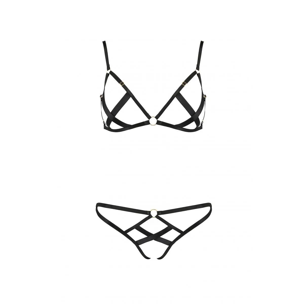 Schwarzes Set PA595885 von Passion Devil Collection | Fesselliebe.de