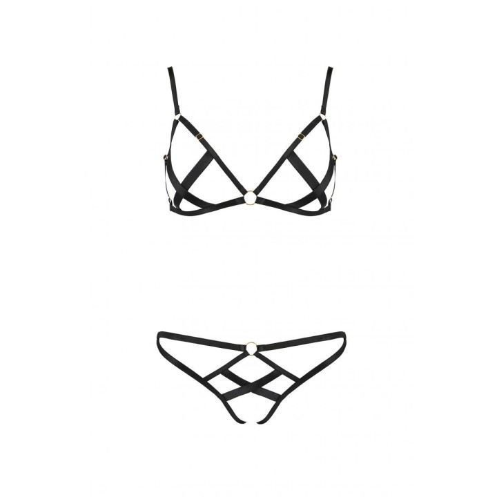 Schwarzes Set PA595885 von Passion Devil Collection | Fesselliebe.de