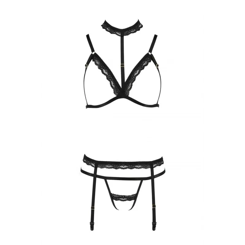 Schwarzes Set PA595888 von Passion Devil Collection | Fesselliebe.de