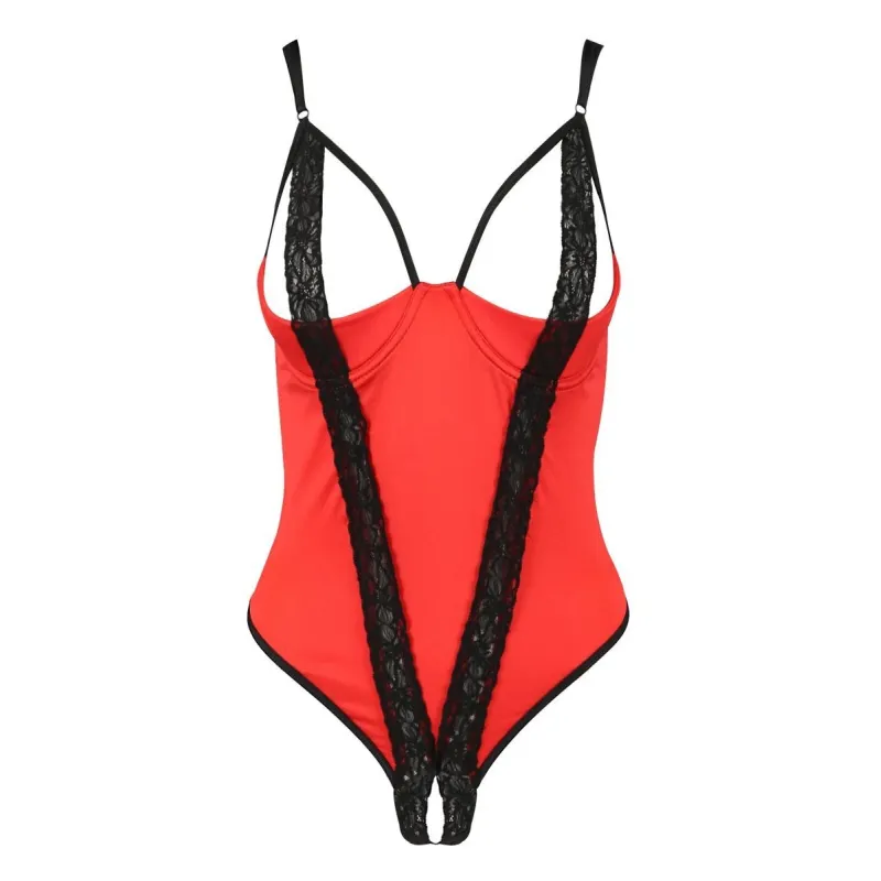 Roter Stringbody PA595315 von Passion Devil Collection | Fesselliebe.de