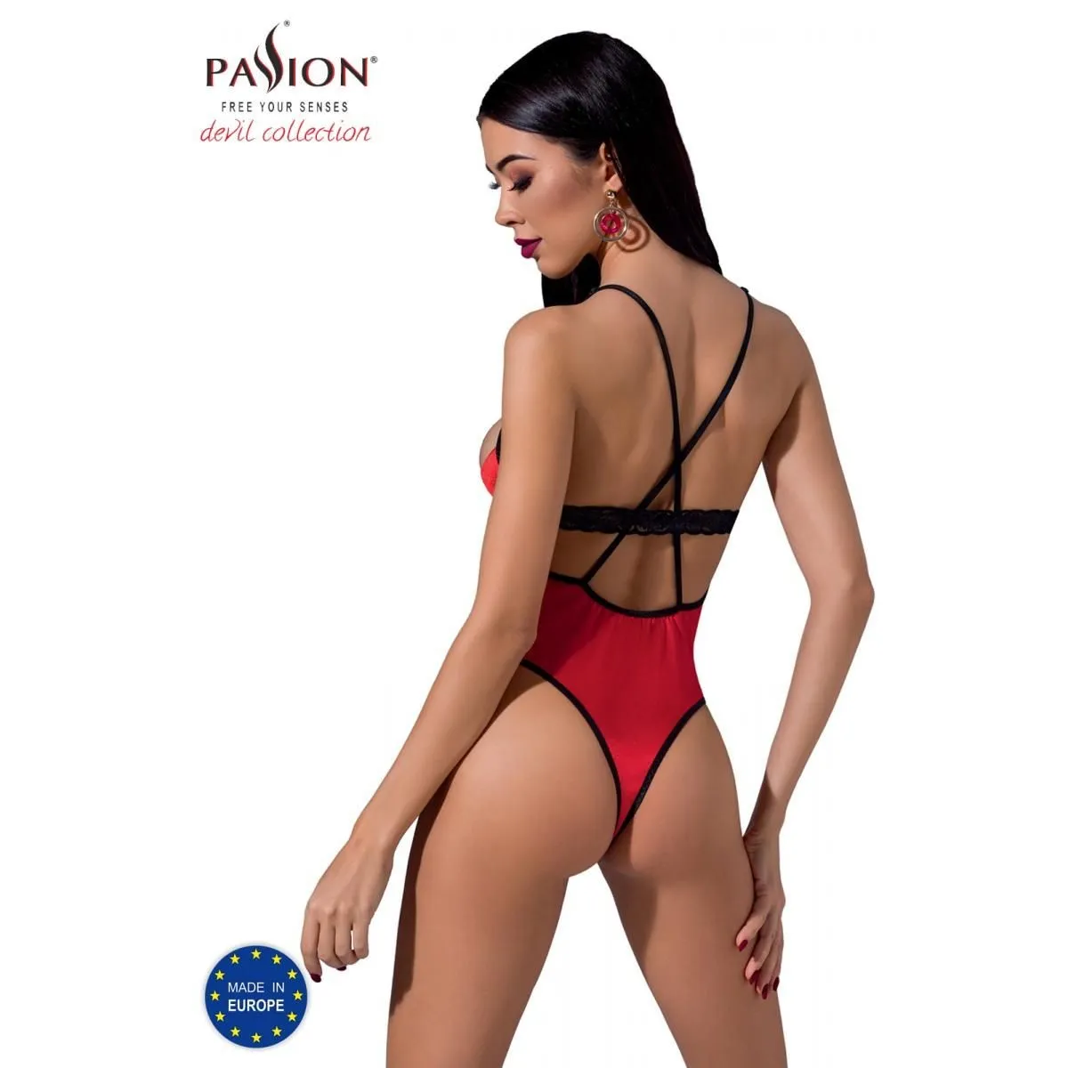 Roter Stringbody PA595315 von Passion Devil Collection | Fesselliebe.de