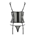 Schwarzes Strapshemd PA595648 von Passion Devil Collection