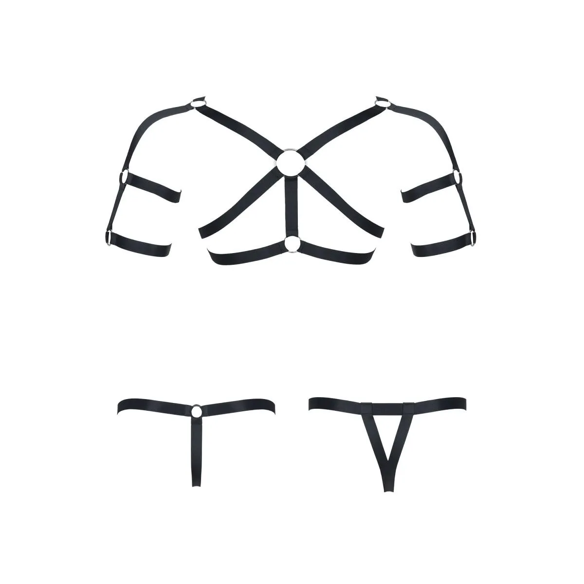 Harness SET011 schwarz von Regnes Fetish Planet | Fesselliebe.de