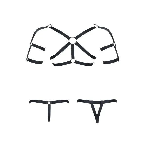 Harness SET011 schwarz von Regnes Fetish Planet | Fesselliebe.de