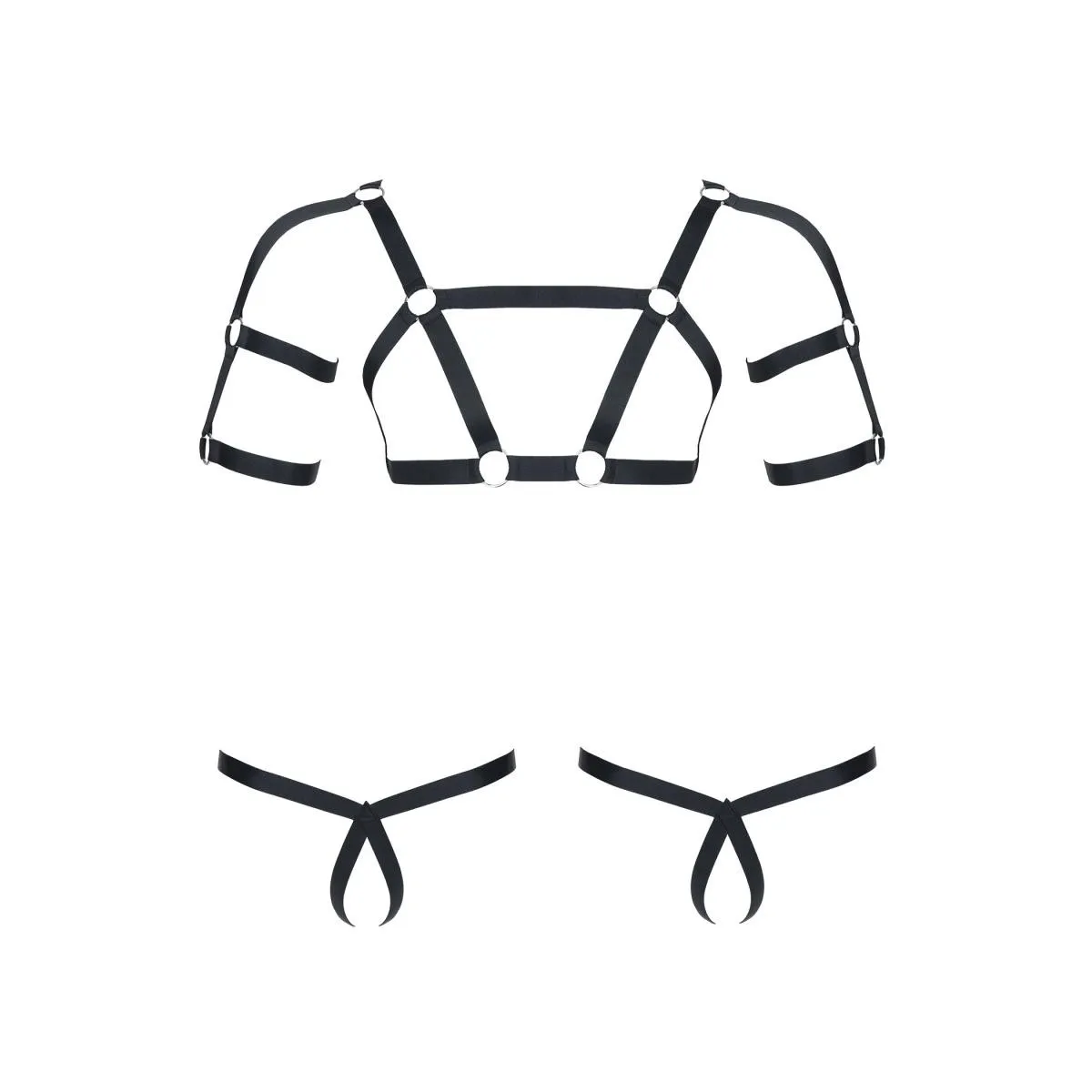 Harness SET011 schwarz von Regnes Fetish Planet | Fesselliebe.de