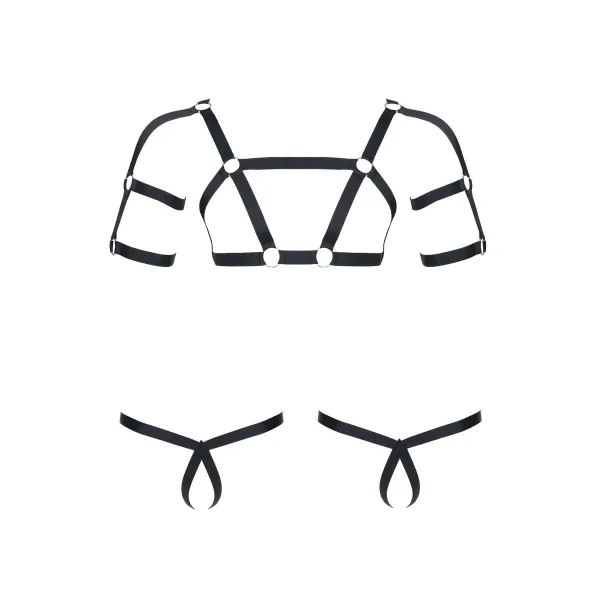 Harness SET011 schwarz von Regnes Fetish Planet | Fesselliebe.de