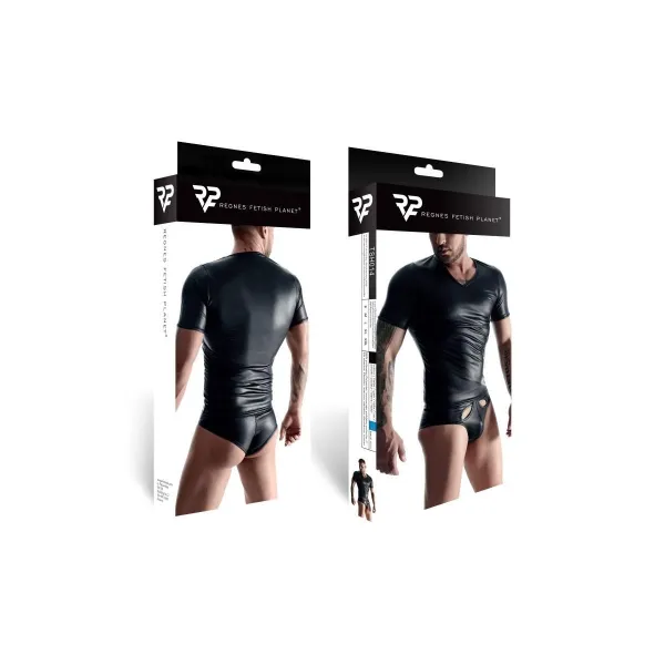 T-Shirt TSH014 schwarz von Regnes Fetish Planet | Fesselliebe.de