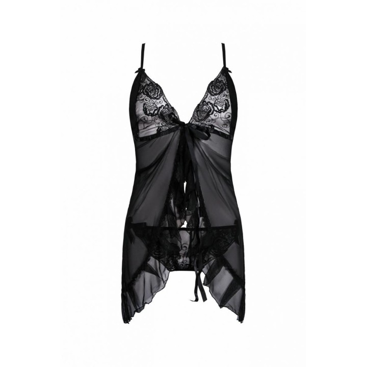 Schwarzes Babydoll AA051289 von Anais Apparel Plus Size | Fesselliebe.de