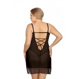 Schwarzes Negligee AA052178 von Anais Apparel Plus Size | Fesselliebe.de
