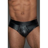 Shorts mit durchgehendem Reißverschluss H065 von Noir Handmade MissBehaved Collection | Fesselliebe.de