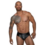 Shorts mit durchgehendem Reißverschluss H065 von Noir Handmade MissBehaved Collection | Fesselliebe.de