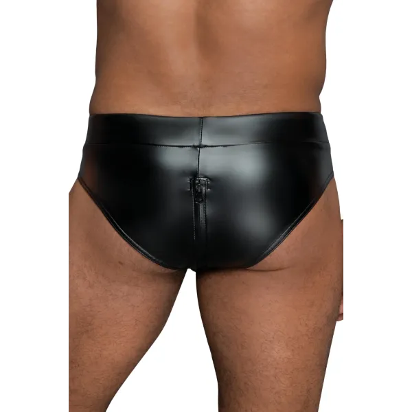 Shorts mit durchgehendem Reißverschluss H065 von Noir Handmade MissBehaved Collection | Fesselliebe.de