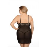 Schwarzes Negligee AA052175 von Anais Apparel Plus Size | Fesselliebe.de