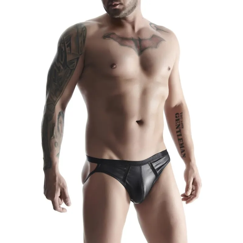 Jock Slip BRI022 schwarz von Regnes Fetish Planet | Fesselliebe.de