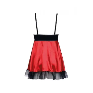 Schwarz/rotes Chemise AA052280 von Anais Apparel