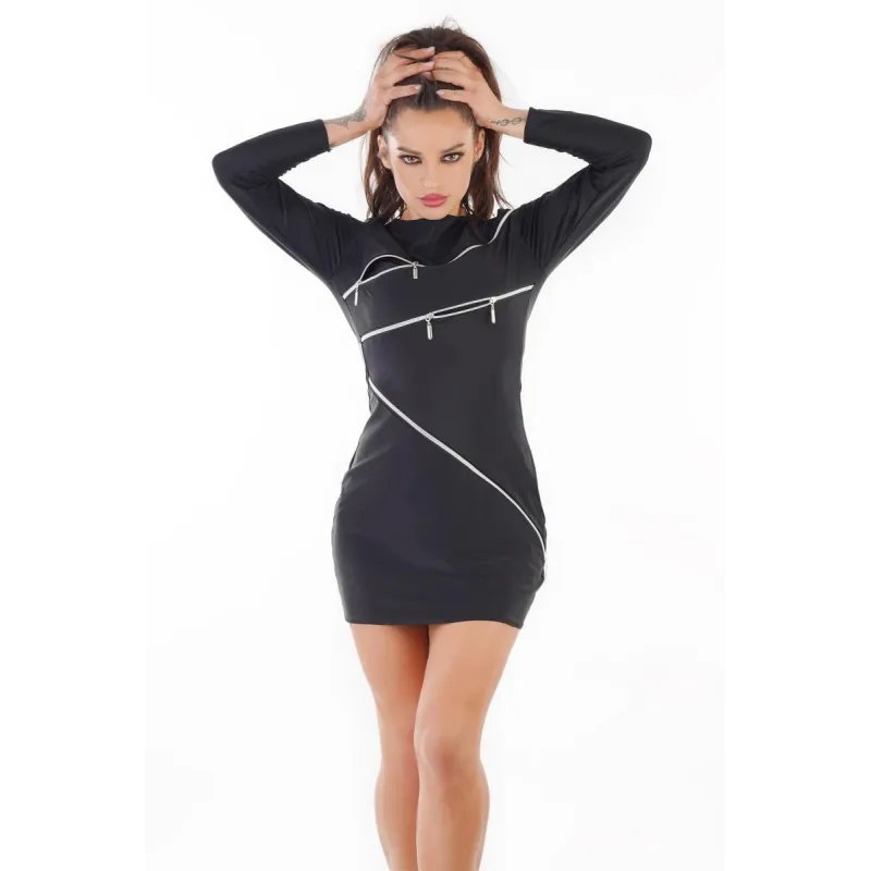 Schwarzes Minikleid MS-D0205 von MeSeduce | Fesselliebe.de