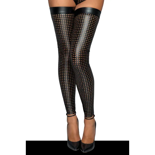 Laser cut Strümpfe F236 von Noir Handmade MissBeHaved Collection | Fesselliebe.de