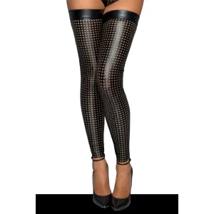 Laser cut Strümpfe F236 von Noir Handmade MissBeHaved Collection