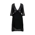Schwarzer Kimono AA0521295 von Anais Apparel Plus Size