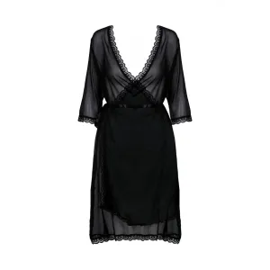 Schwarzer Kimono AA0521295 von Anais Apparel Plus Size