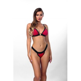 Rot/schwarzes Set AA052256 von Anais Apparel | Fesselliebe.de