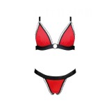 Rot/schwarzes Set AA052256 von Anais Apparel | Fesselliebe.de