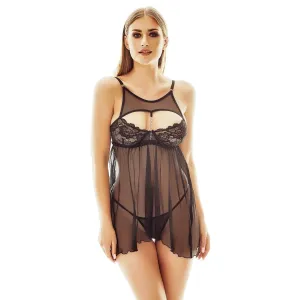 Schwarzes Babydoll AA052247 von Anais Apparel | Fesselliebe.de