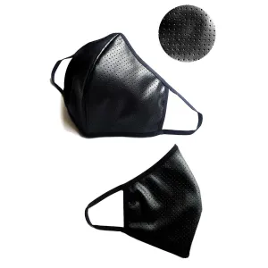 2-lagige Maske 002 mit perforiertem Wetlook und Baumwolle Oeko Tex