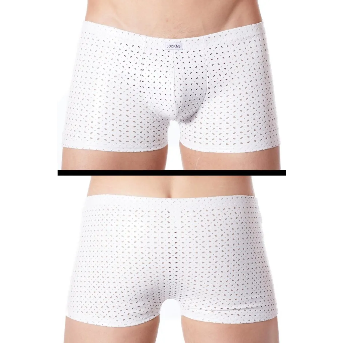 Weiße Herren Boxer Short 811-67 von Look Me | Fesselliebe.de