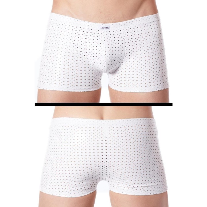 Weiße Herren Boxer Short 811-67 von Look Me | Fesselliebe.de